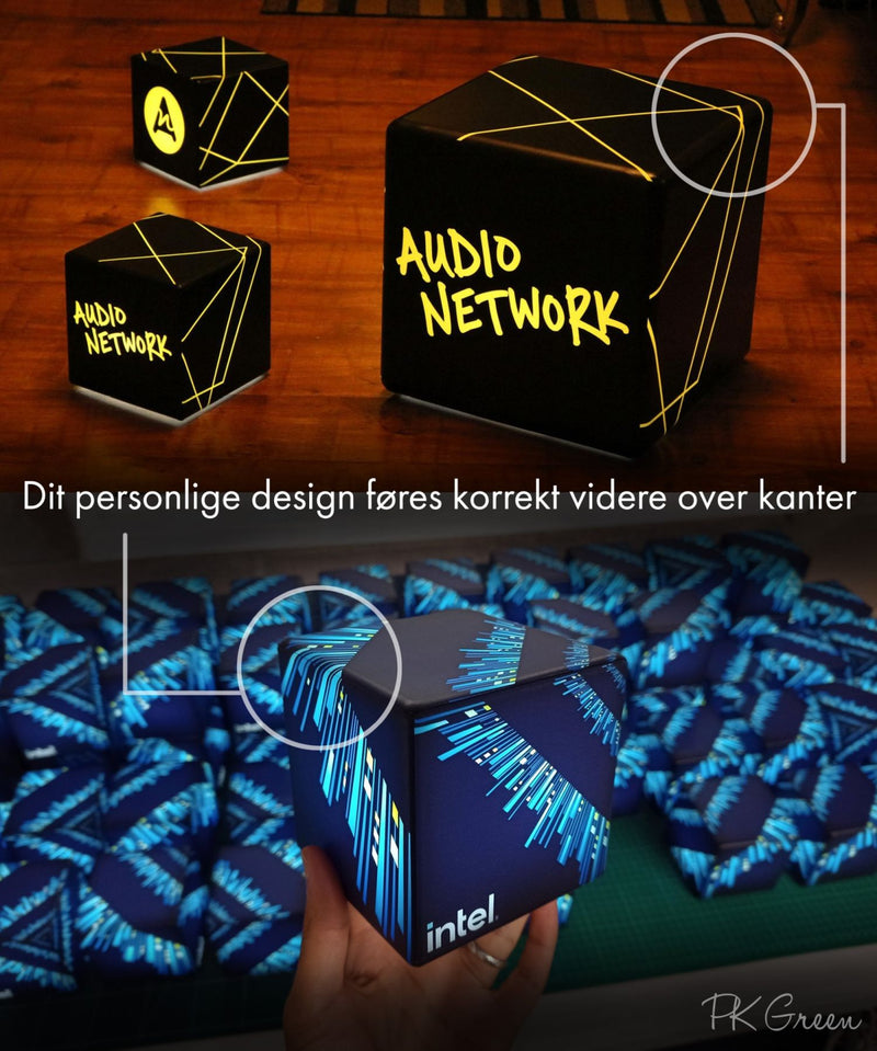 Jeres Eget Design Flydende Udendørs Rund Lyskasse, Cirkel Lampe med Logo