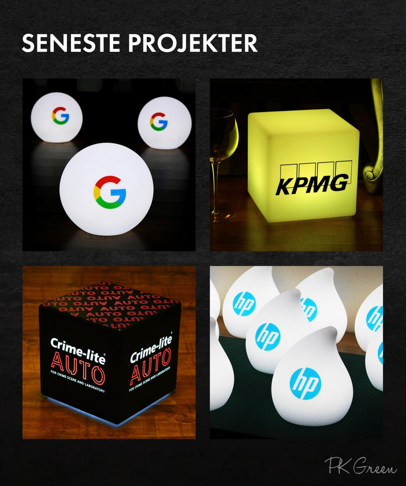 Stor Firma Reklame Rund Lyskasse med Logo, Personaliseret RGB Gulvlampe