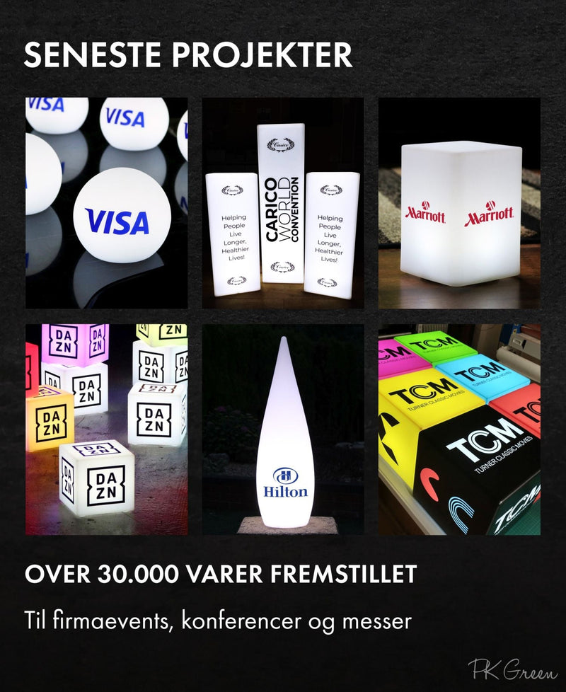 Personaliseret LED Isspand, Personlig Branding, Champagne Vinkøler med Logo