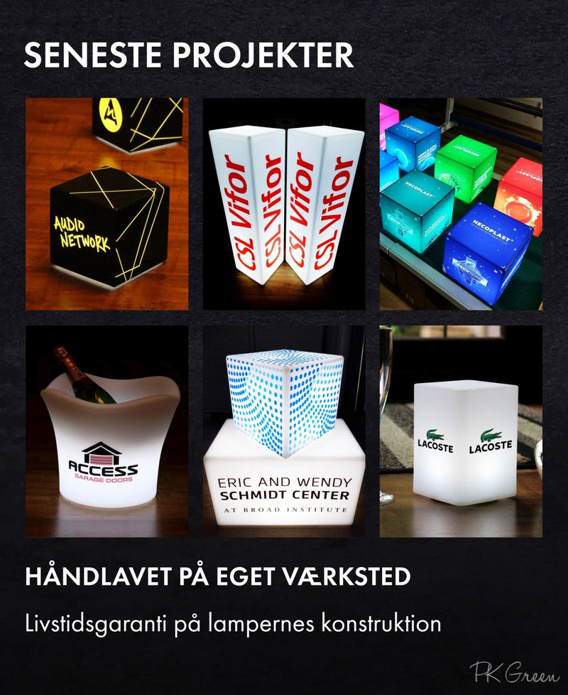 Personaliseret LED Lanterne Lampe med Logo, Reklame Trådløst Bord Lysskilt