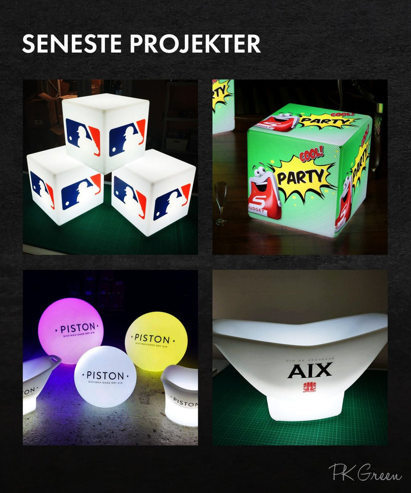 Personaliseret Reklame LED Bordlampe, Baggrundsbelyst Lysskilt