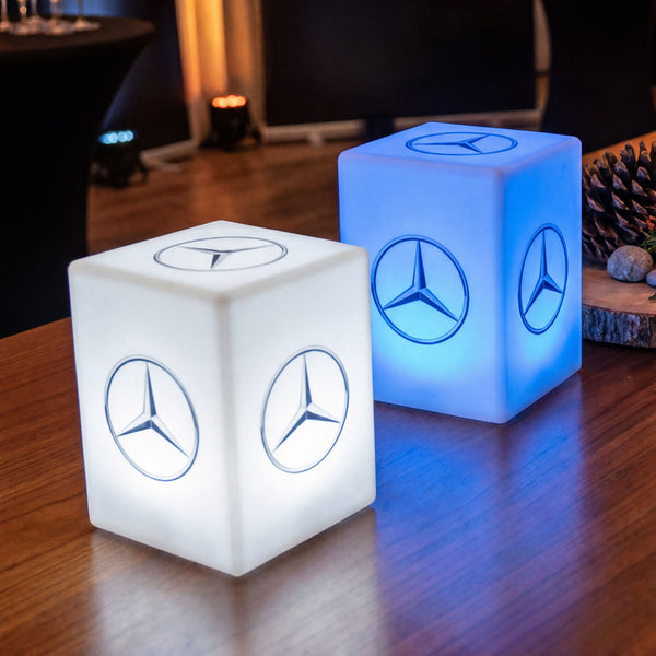 Tilpasset LED Bordlampe, Personaliseret Lysskilt med eget Logo