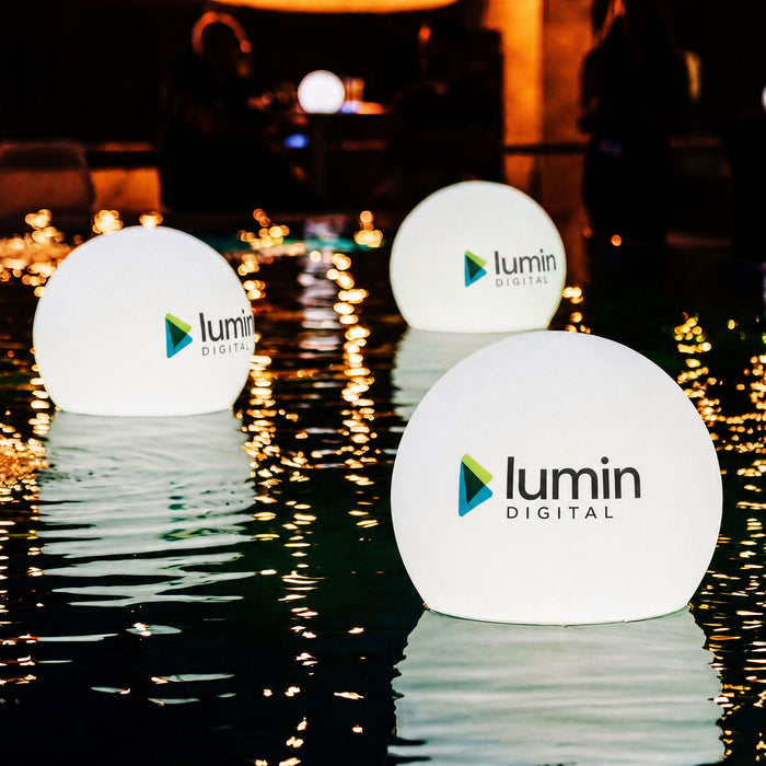 Tilpasset eget Logo Flerfarvet LED Flydende Lampe Pool Lysskilt