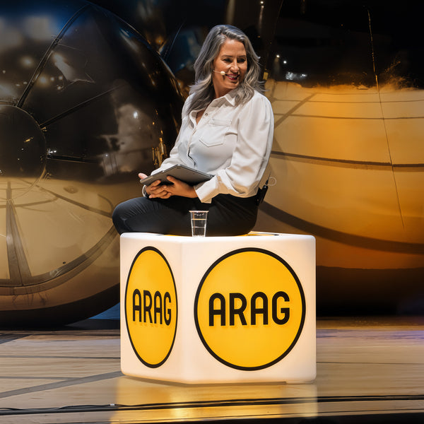 Skræddersyet LED Reklame Skammel Stol Display Skilt, Lysende Trådløs Lyskasse