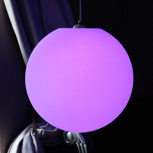 Stor flerfarvet LED pendel lampe, dæmpbar pære, 50cm