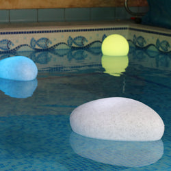 Flydende Poolbelysning, RGB Vandtæt LED Boblebad Jacuzzi Sø Lampe, Dekorativ Stenform