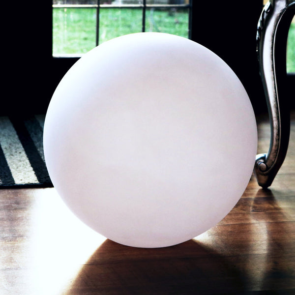 50cm Rund Kugleformet Lampeskærm, PE Plastic, Fritstående Globus Kugle, 500mm diam.