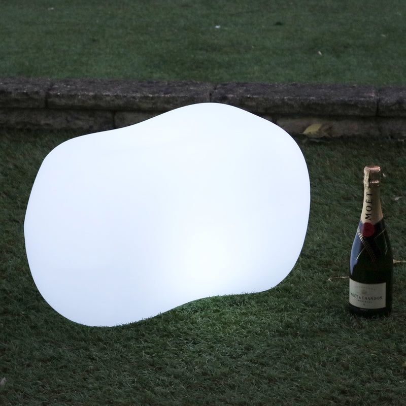 LED Sten Have Udendørsbelysning, Ledningsfri Dekorativ Flerfarvet Lampe til Gulv Terrasse