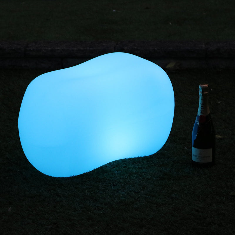 Udendørs Stenformet LED Havelampe, Stikkontaktdrevet 5V Dekorativ RGB Lampe