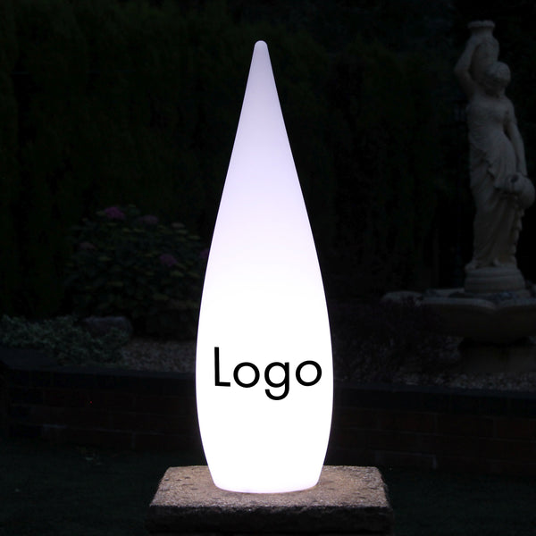Personlig LED Dråbeformet Lyskasse med Logo, Enestående Fritstående Lysskilt til Business Event, Trade Show, Expo