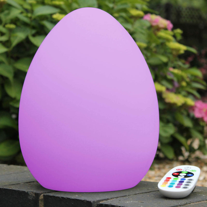 Pyntende ledningsfri RGB bordlampe, udendørs havebelysning, 27cm
