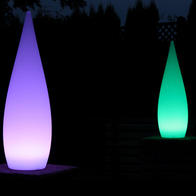 Ledningsfri designer gulvlampe, udendørs flerfarvet LED havelampe
