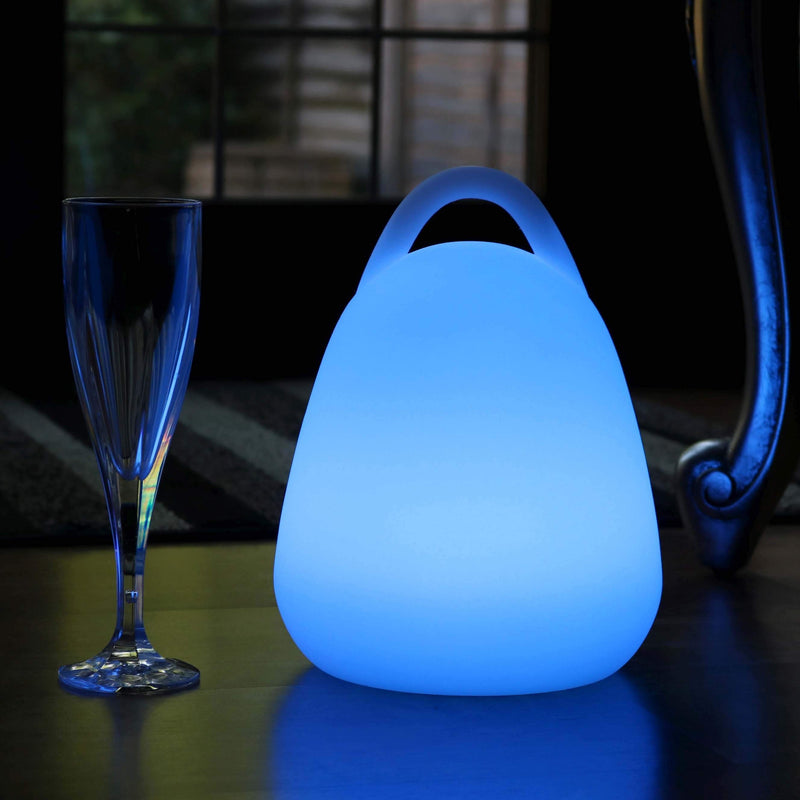 LED lanternelampe, genopladelig flerfarvet udendørsbelysning, 23cm