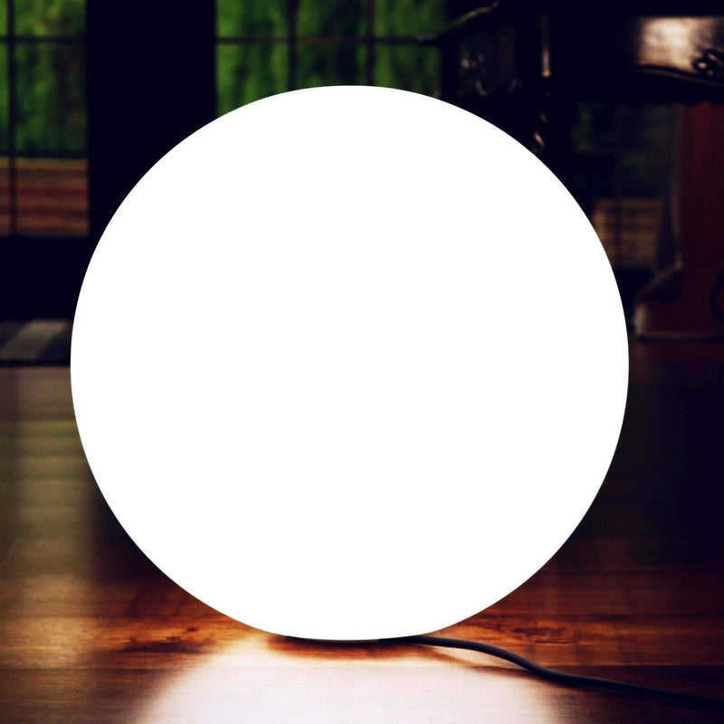 60cm LED Kugle Gulvlampe, Stor Dæmpbar Bold Globus Lampe, Hvid E27 Pære