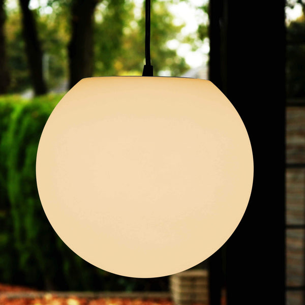 Hængende lampe, kugleformet loftslampe 15cm, varm hvid LED