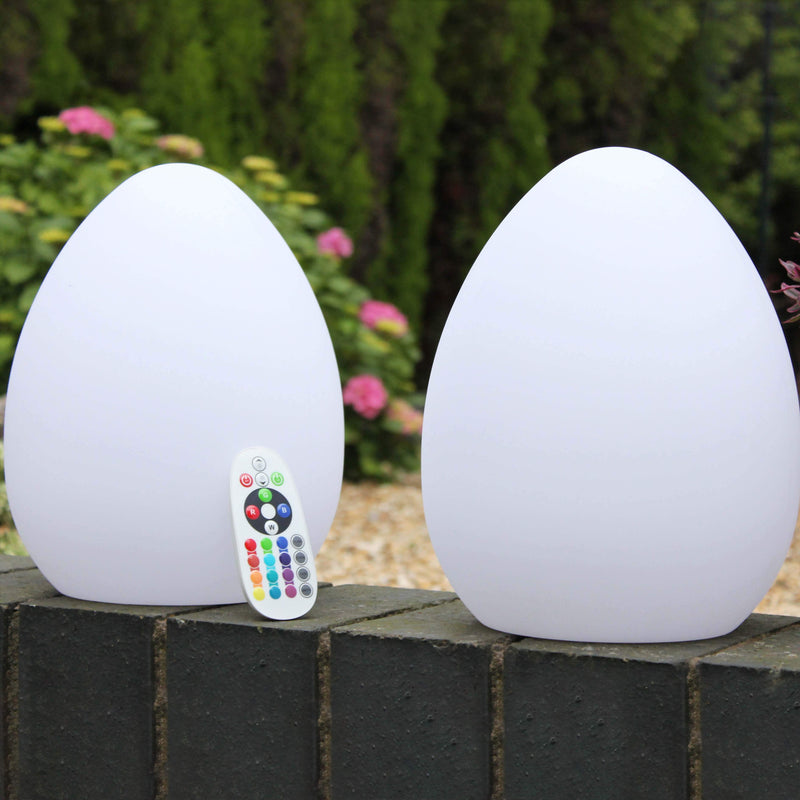 Pyntende ledningsfri RGB bordlampe, udendørs havebelysning, 27cm