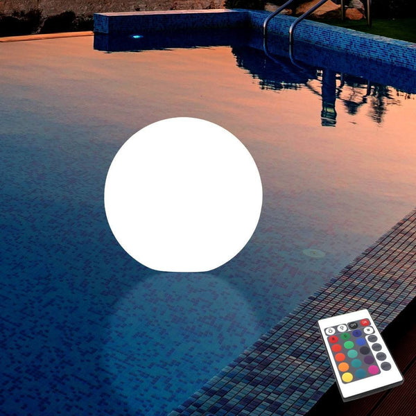 Flydende poolbelysning, udendørs LED have lyskugle, 30cm, IP67