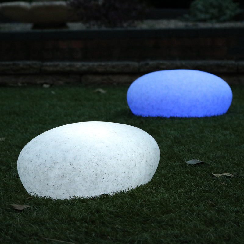 Flydende Poolbelysning, RGB Vandtæt LED Boblebad Jacuzzi Sø Lampe, Dekorativ Stenform