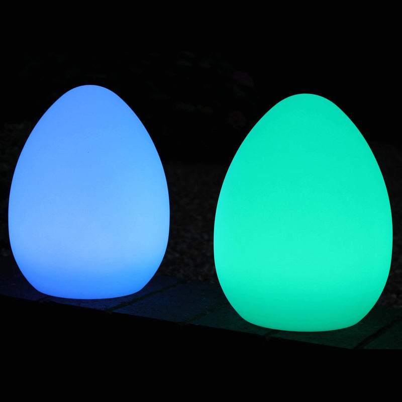 Pyntende ledningsfri RGB bordlampe, udendørs havebelysning, 27cm