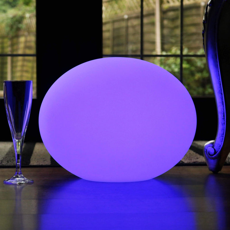 Dekorativ udendørs LED bordlampe, flerfarvet, 27cm