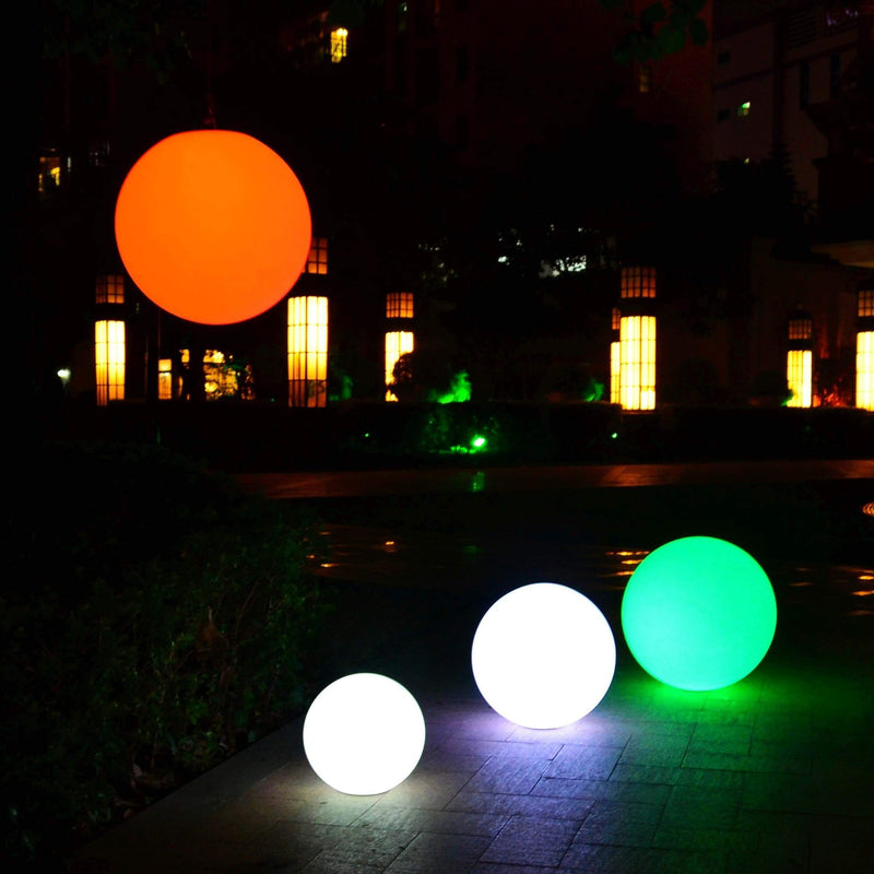Flydende lysstærk LED bold, vandtæt udendørs havelampe, 40cm