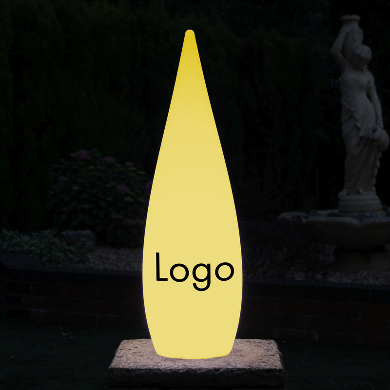Personlig LED Dråbeformet Lyskasse med Logo, Enestående Fritstående Lysskilt til Business Event, Trade Show, Expo