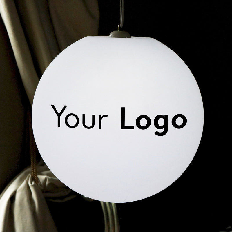 Tilpasset LED Pendel Loftlampe eget Design, Dit Logo E27 Hængende Lampe, 50cm Kugle