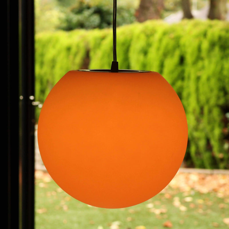 Hængelampe, vandtæt genopladelig udendørslampe med fjernbetjening 30cm
