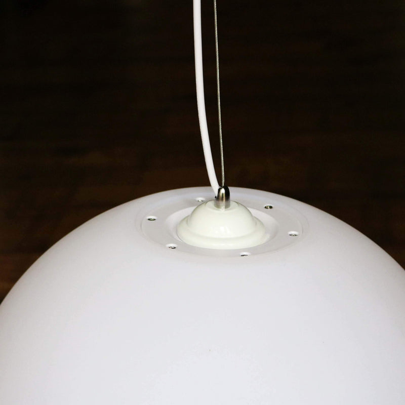 Stor 60cm Hængelampe Kugle, Bold LED Pendellampe, Hvid E27 Pære