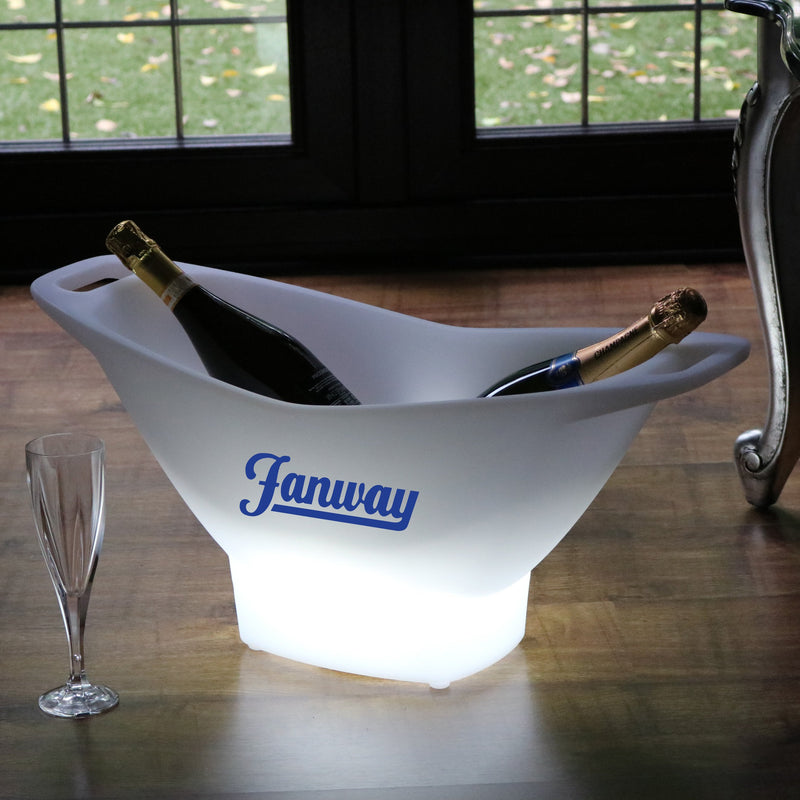 Reklame LED Champagnekøler Isspand Vinkøler med Logo, Lysende Fremvisning Lyskasse, Specialfremstillet Borddekoration