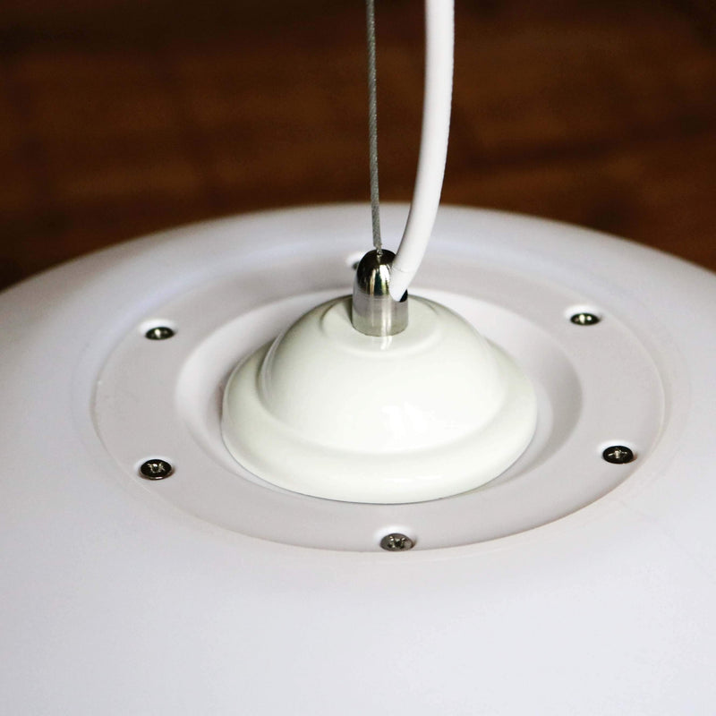 Stor LED hænge lampe, E27 pendel lampe, 50cm bold, varm hvid