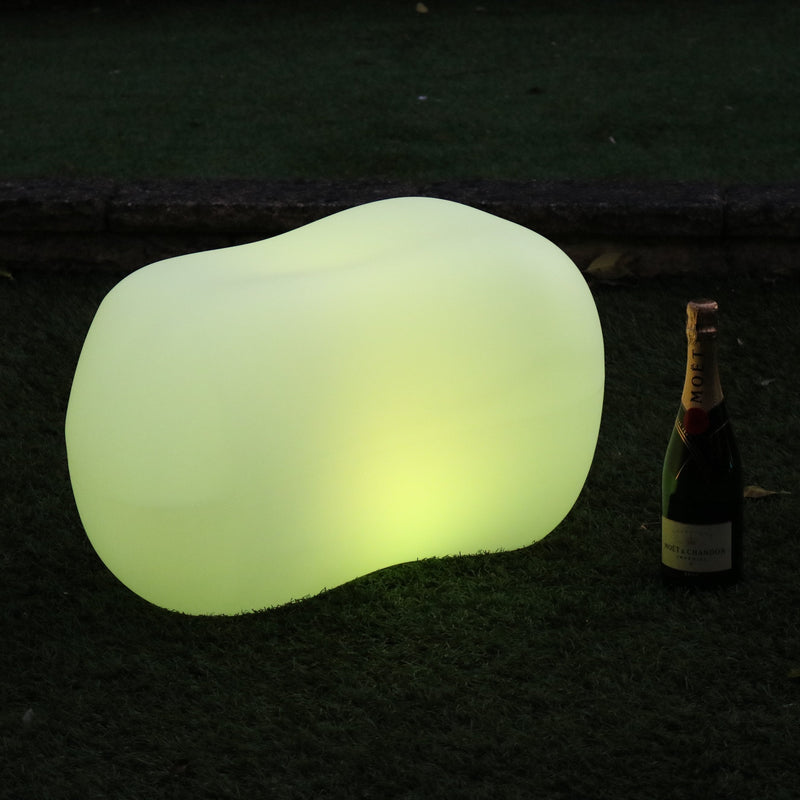 Udendørs Stenformet LED Havelampe, Stikkontaktdrevet 5V Dekorativ RGB Lampe
