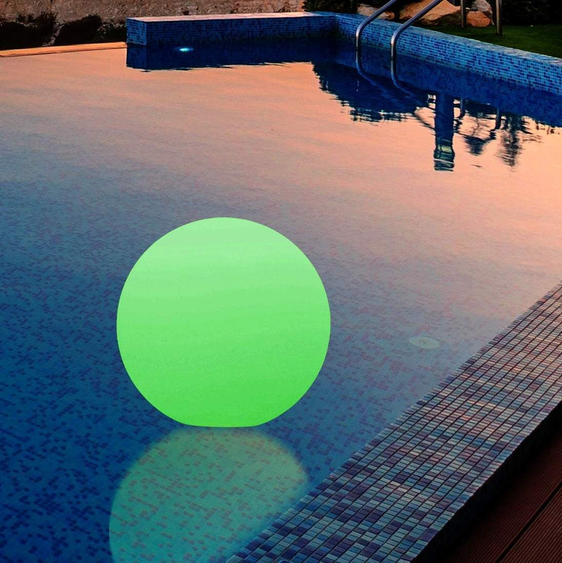 Flydende poolbelysning, udendørs LED have lyskugle, 30cm, IP67