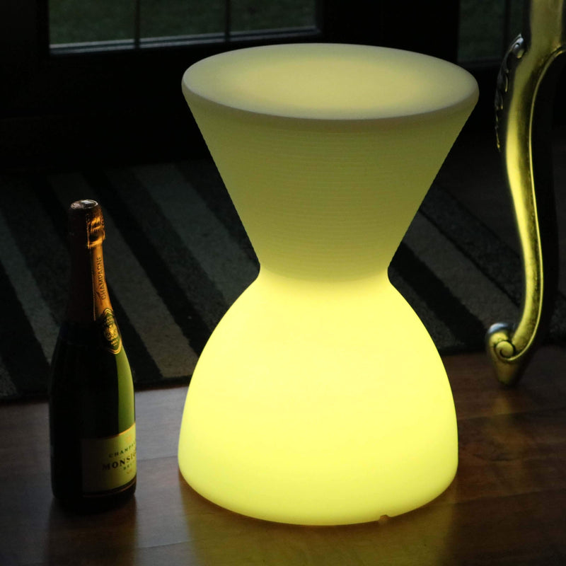 LED lampe taburet, ledningsfri multifarvet stol, lille lysende bord