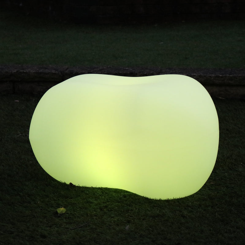 Udendørs Stenformet LED Havelampe, Stikkontaktdrevet 5V Dekorativ RGB Lampe