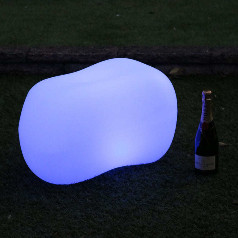 Udendørs Stenformet LED Havelampe, Stikkontaktdrevet 5V Dekorativ RGB Lampe