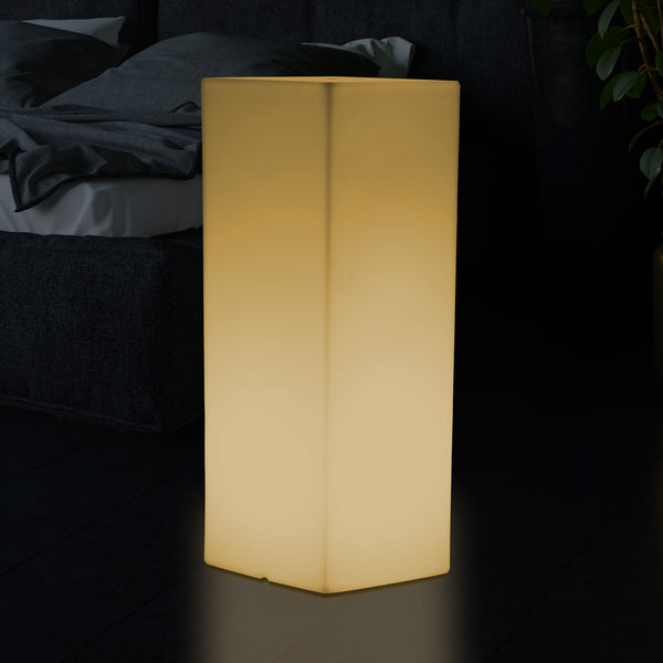 Moderne LED Gulv Sokkellampe, E27 Lysende Søjle Standerlampe til Begivenhed, Varm Hvid
