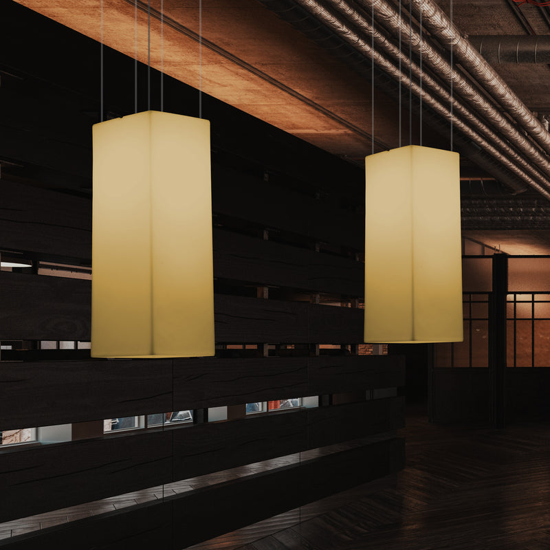 Søjleformet LED Hængelampe, Moderne Loftlampe, 110 x 30cm, E27, Varm Hvid