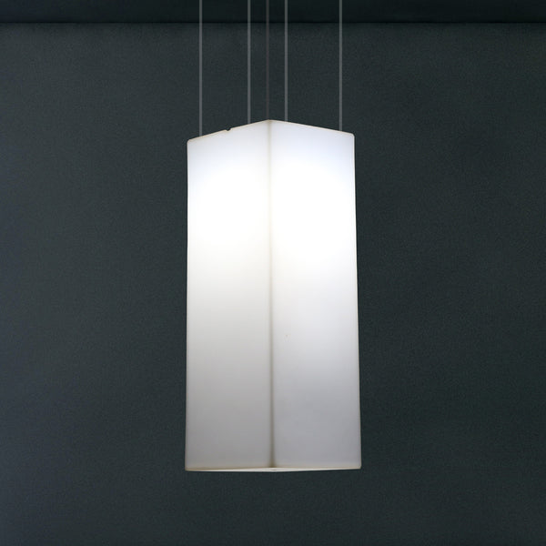Aflang Hængelampe, Designer LED Loftlampe, 110 x 30cm, E27, Hvid