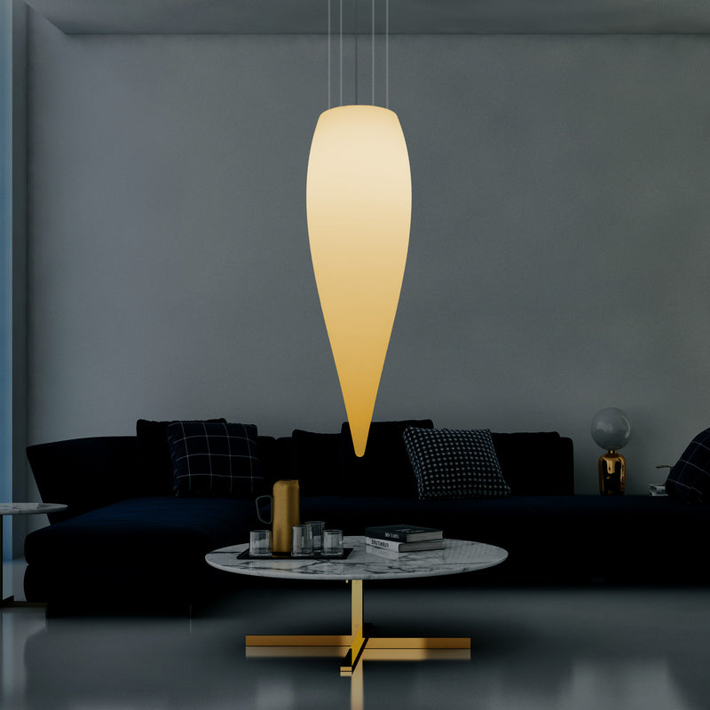 Vanddråbeformet LED Loftlampe, Unik Designer Hængelampe, 1200 mm, E27, Varm Hvid