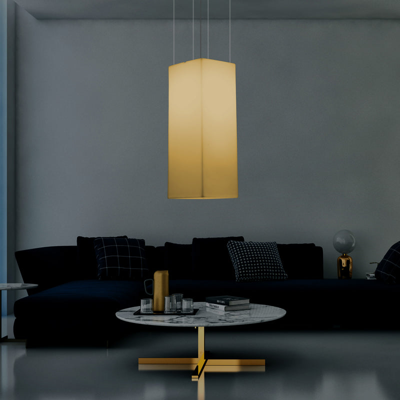 Søjleformet LED Hængelampe, Moderne Loftlampe, 110 x 30cm, E27, Varm Hvid