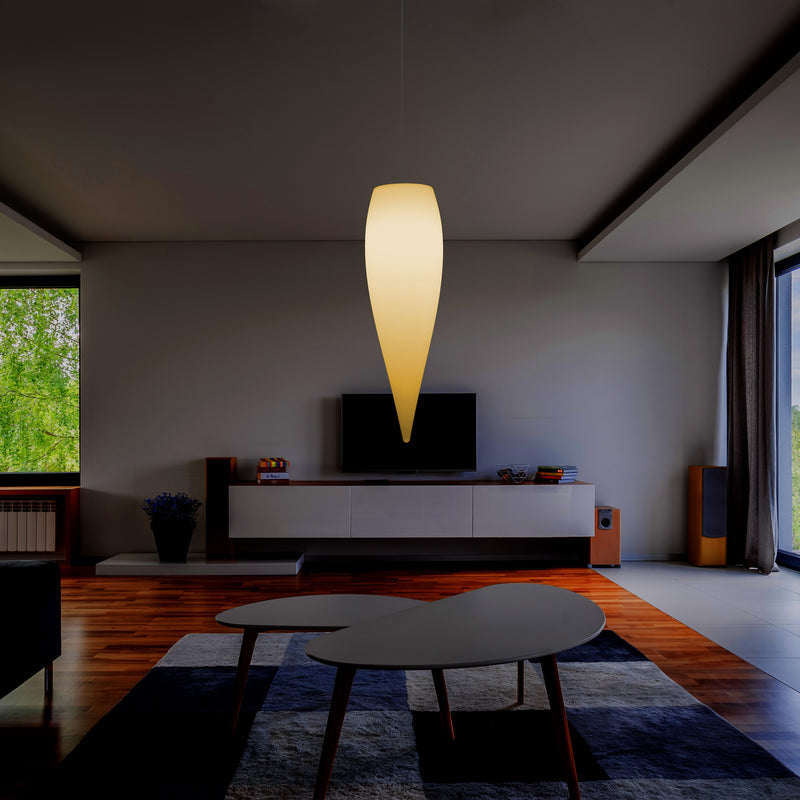 Vanddråbeformet LED Loftlampe, Unik Designer Hængelampe, 800 mm, E27, Varm Hvid