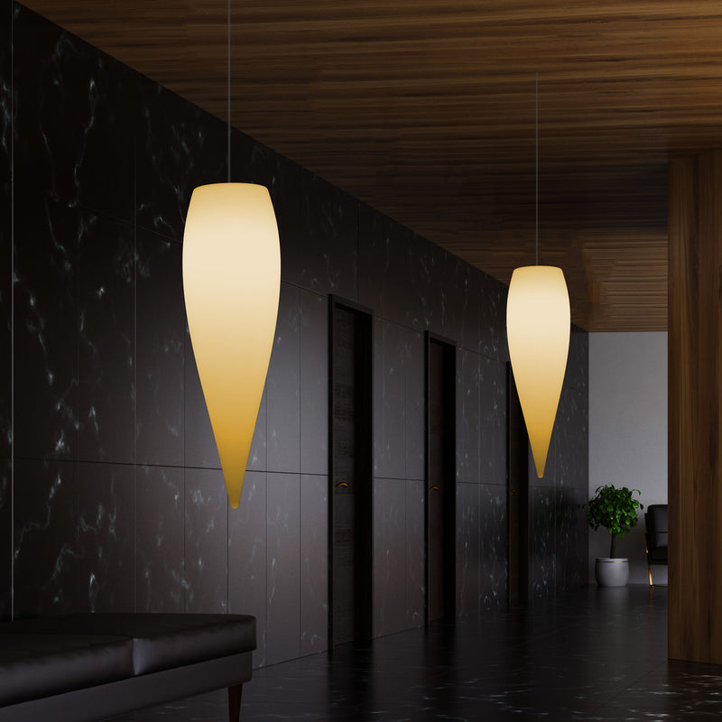 Vanddråbeformet LED Loftlampe, Unik Designer Hængelampe, 800 mm, E27, Varm Hvid