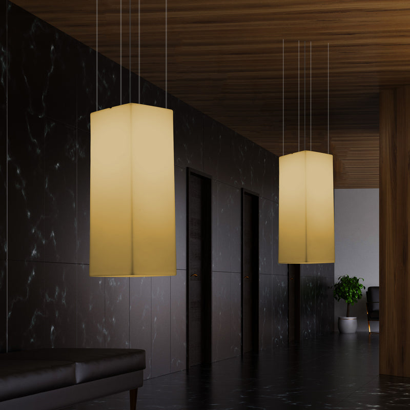 Søjleformet LED Hængelampe, Moderne Loftlampe, 110 x 30cm, E27, Varm Hvid