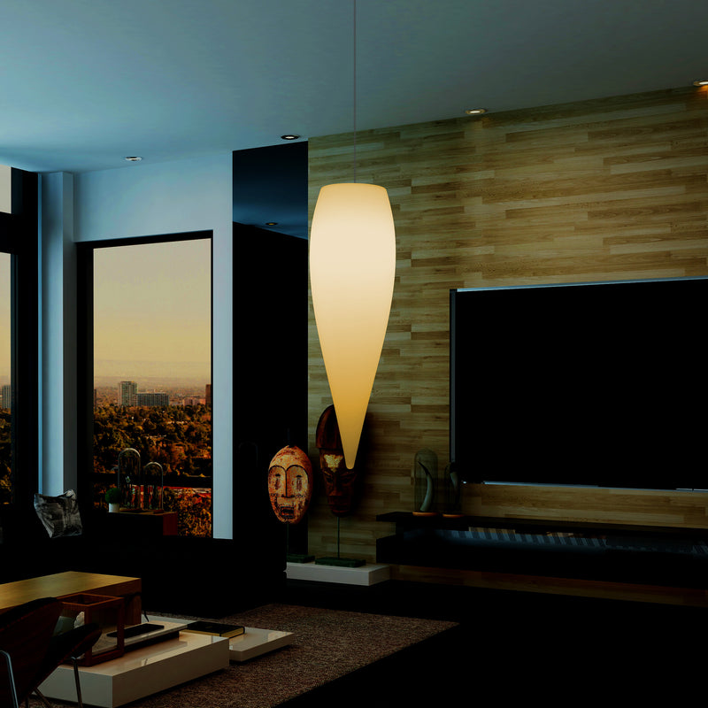 Vanddråbeformet LED Loftlampe, Unik Designer Hængelampe, 800 mm, E27, Varm Hvid