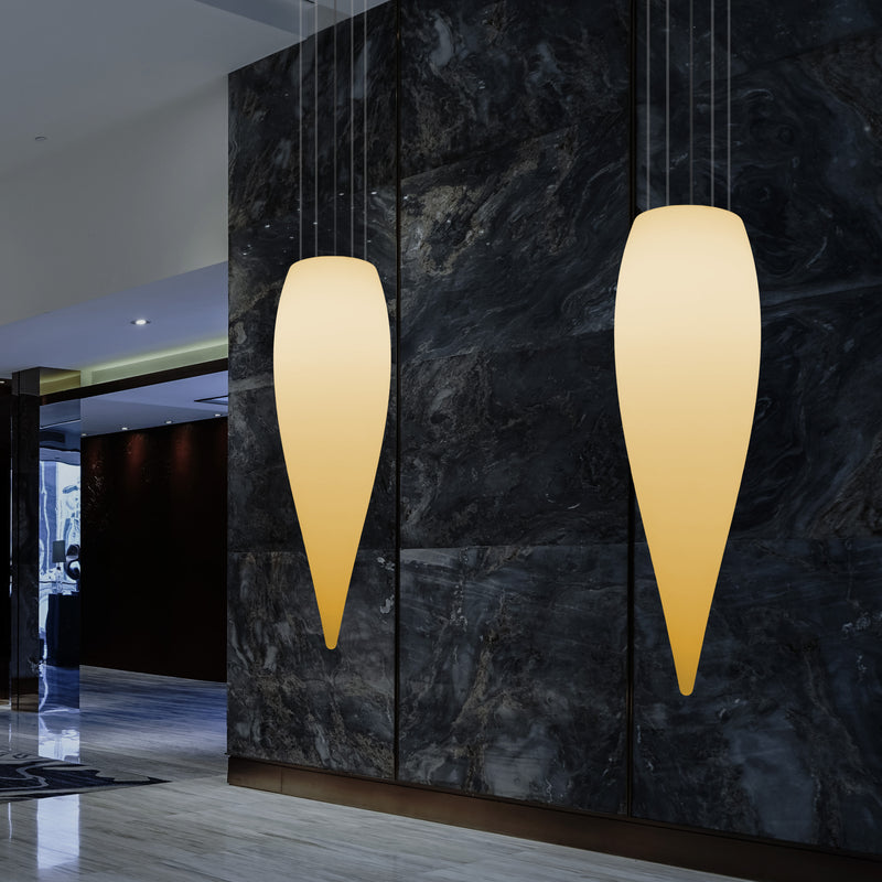 Vanddråbeformet LED Loftlampe, Unik Designer Hængelampe, 1200 mm, E27, Varm Hvid