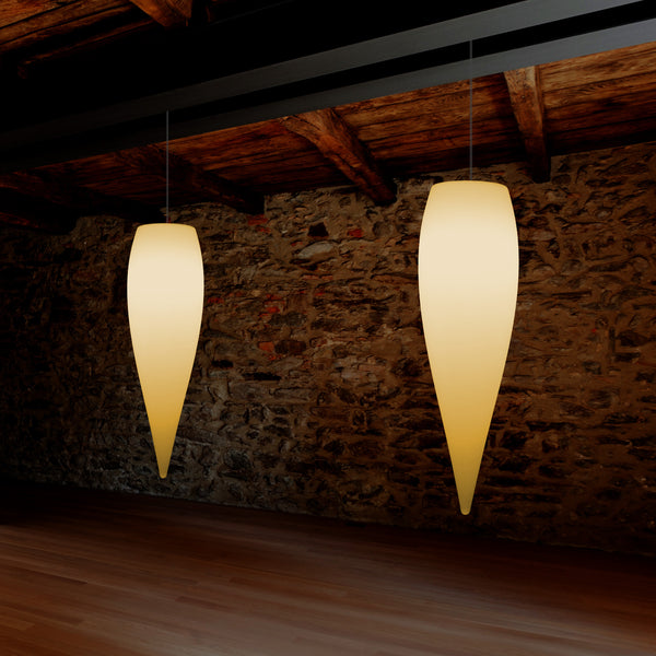 Vanddråbeformet LED Loftlampe, Unik Designer Hængelampe, 800 mm, E27, Varm Hvid