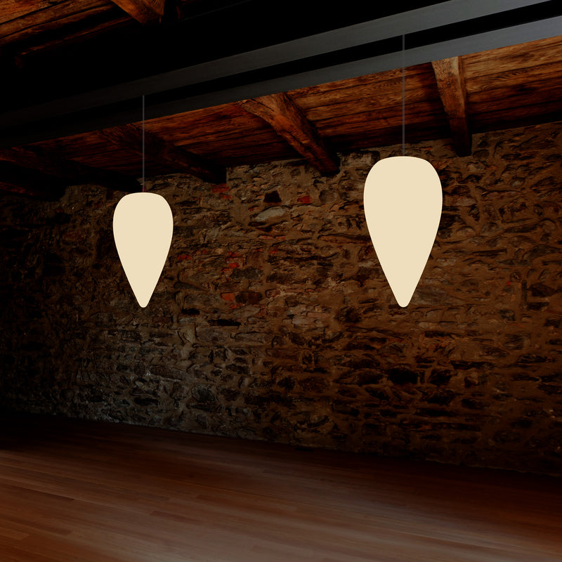 Dekorativ Hængende Pendler Lampe, Unik Dråbeformet LED E27 Hængelampe, Varm Hvid