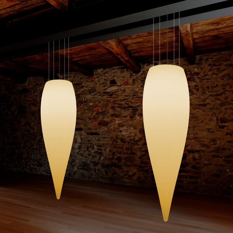 Vanddråbeformet LED Loftlampe, Unik Designer Hængelampe, 1200 mm, E27, Varm Hvid