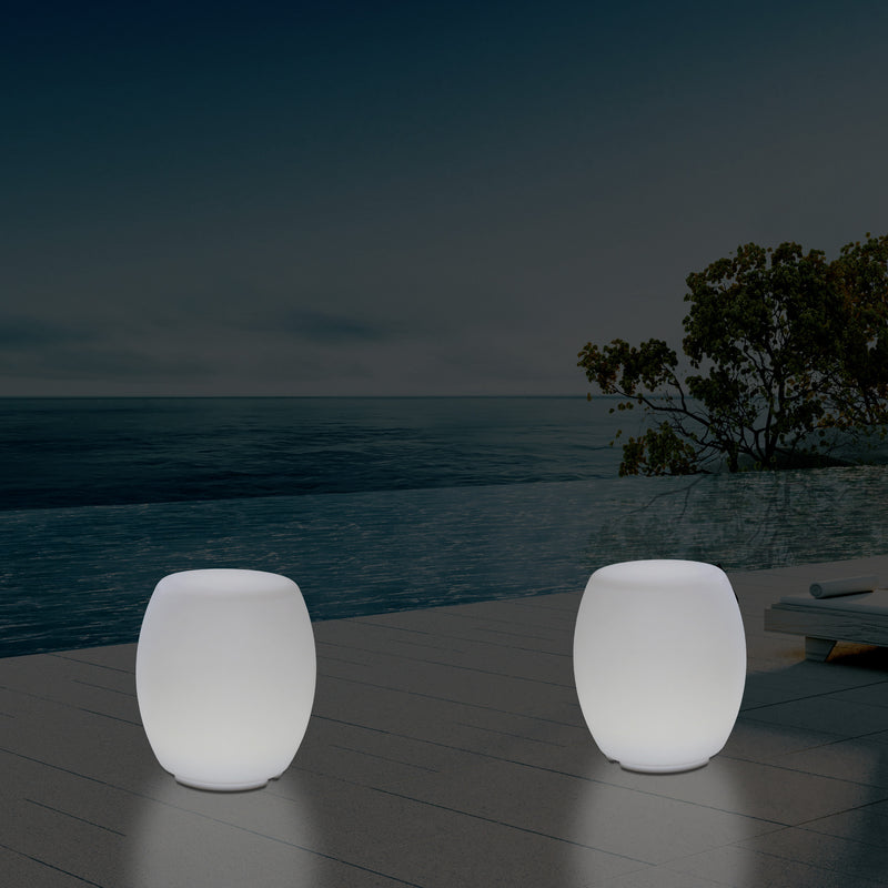 Udendørs Farveskiftende LED Lampe Skammel, Stikkontaktdrevet Have Gulvlampe